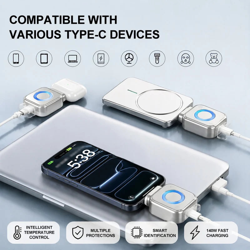 Phozetech| 140W Fast Charging Data Cable Automatic Power-Off