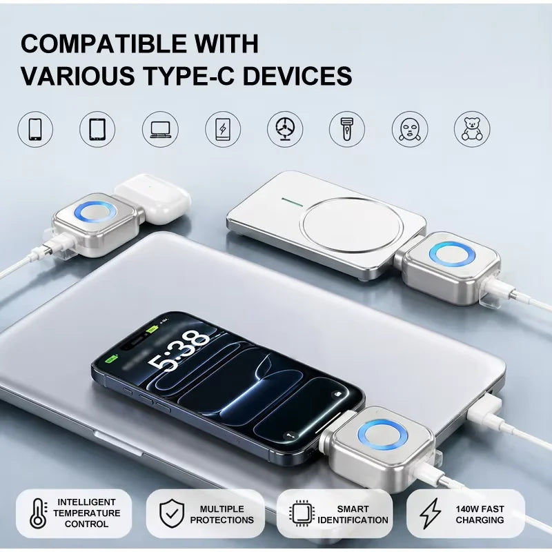 Phozetech| 140W Fast Charging Data Cable Automatic Power-Off