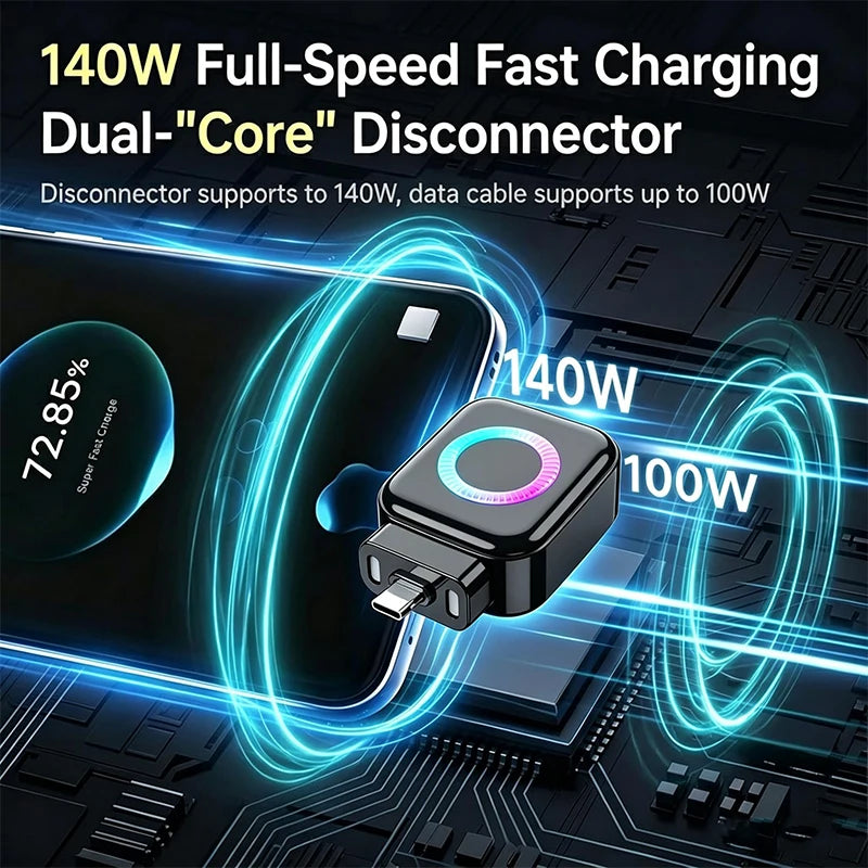 Phozetech| 140W Fast Charging Data Cable Automatic Power-Off