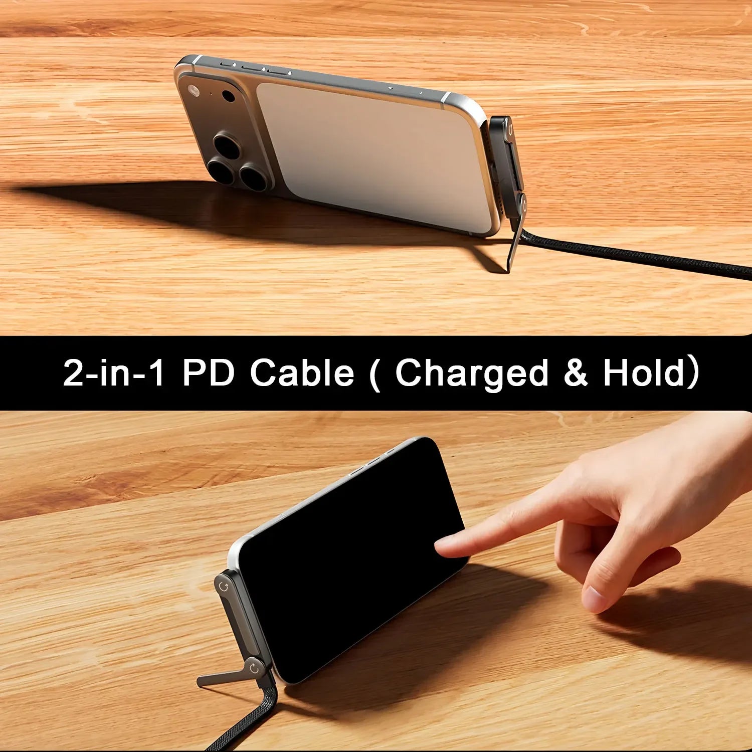 Phozetech| Type-C Cable Foldable Mobile Phone Holder 240W Fast Charging