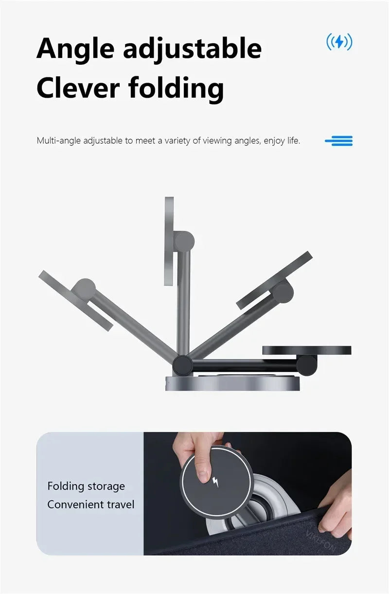 Phozetech| 2 in 1 Folable Magnetic Wireless Fast Charging