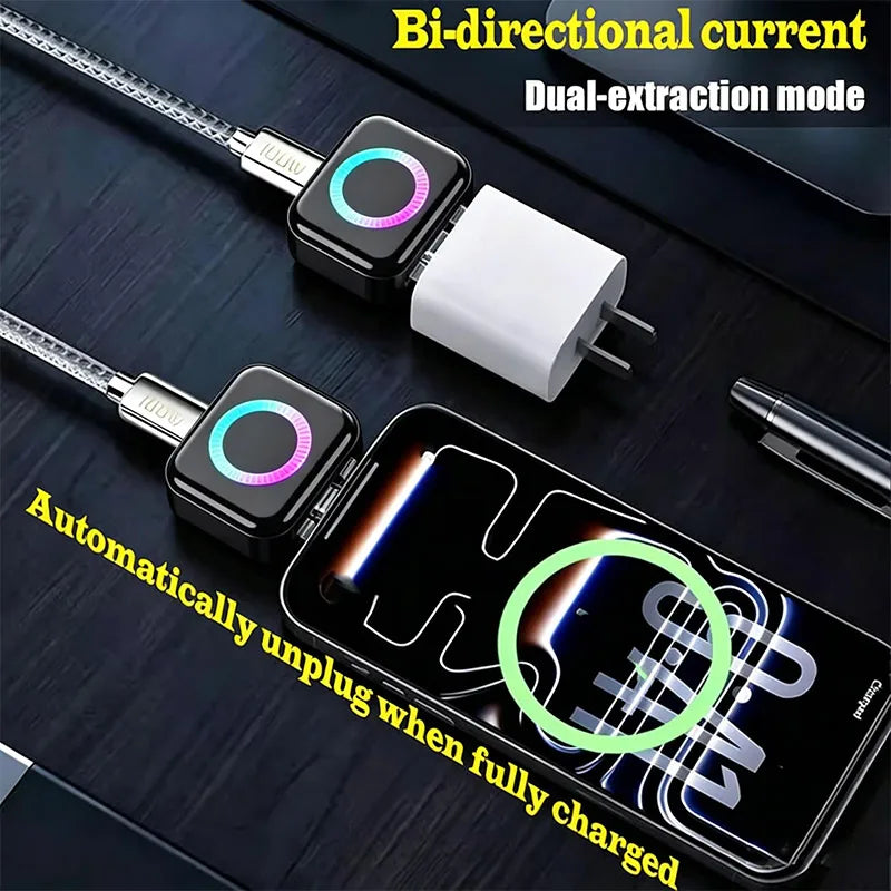 Phozetech| 140W Fast Charging Data Cable Automatic Power-Off