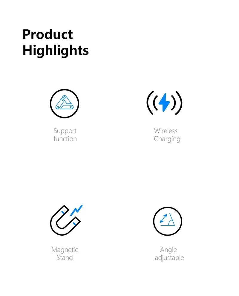 Phozetech| 2 in 1 Folable Magnetic Wireless Fast Charging