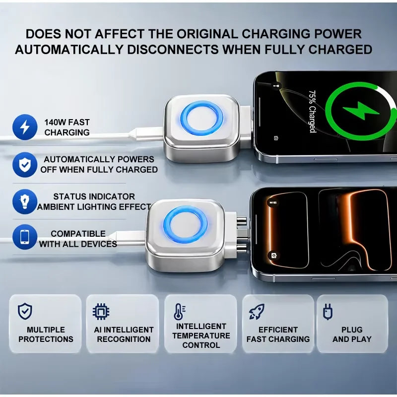 Phozetech| 140W Fast Charging Data Cable Automatic Power-Off