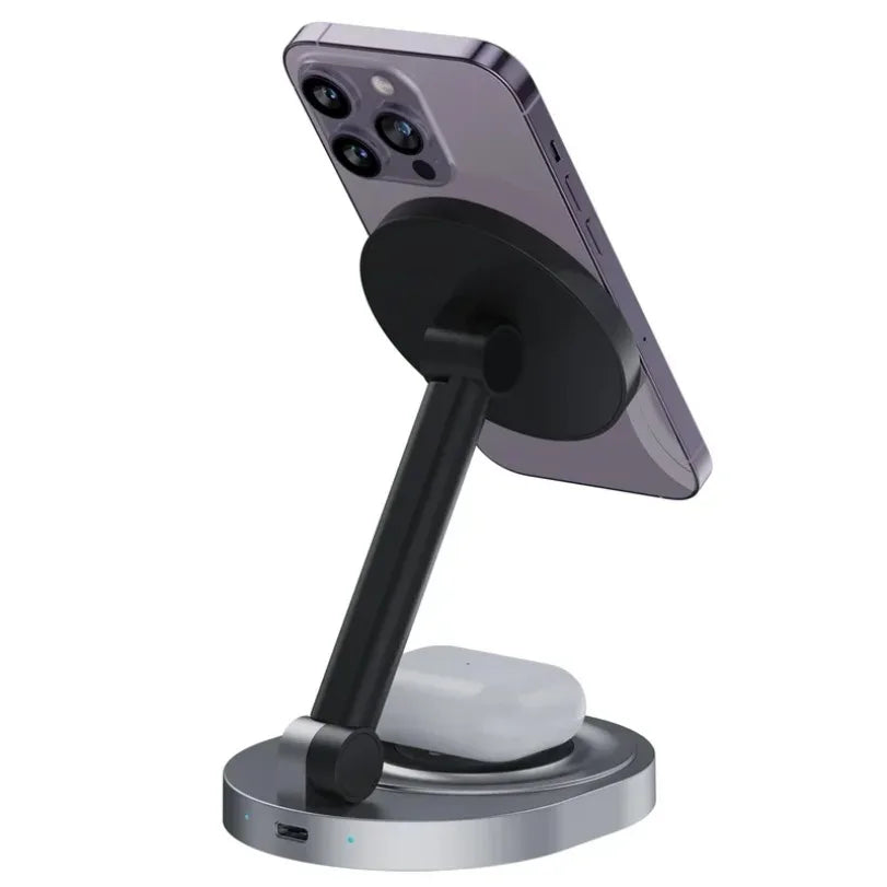 Phozetech| 2 in 1 Folable Magnetic Wireless Fast Charging