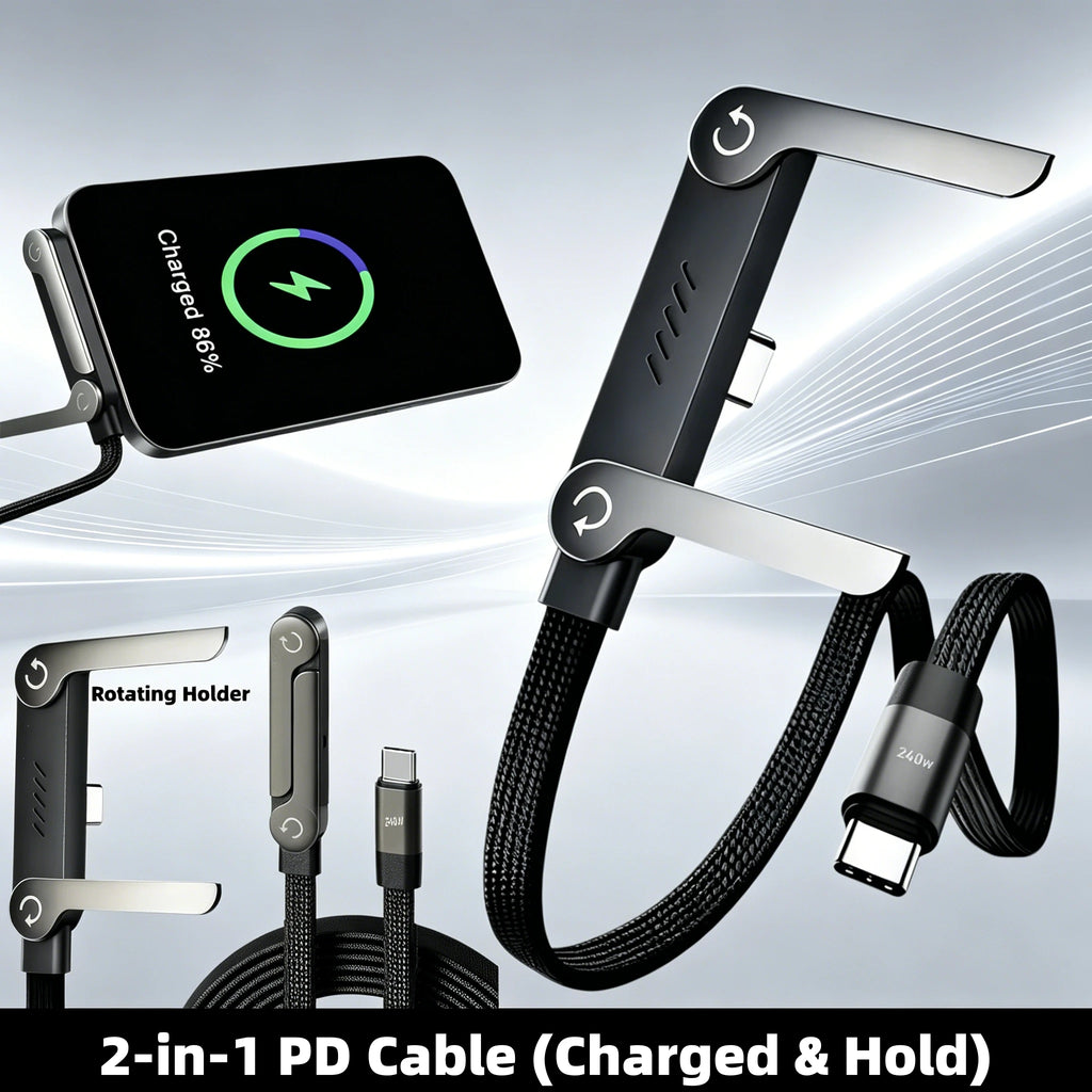 Phozetech| Type-C Cable Foldable Mobile Phone Holder 240W Fast Charging